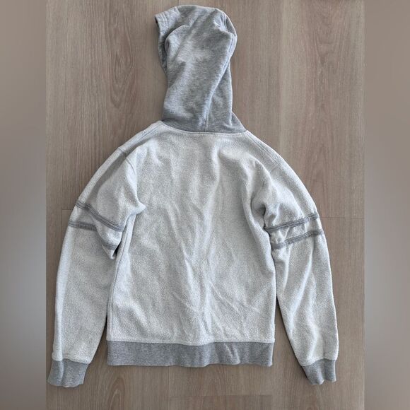 Boys Wes & Willy Zip Hoodie, Light Gray, Size 7 - Picture 4 of 4